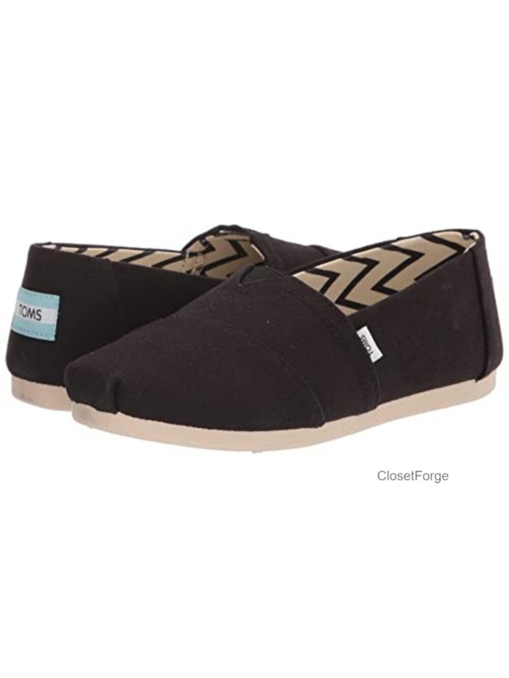 Canvas Slip-On Loafers with Elastic Gore, Breathable